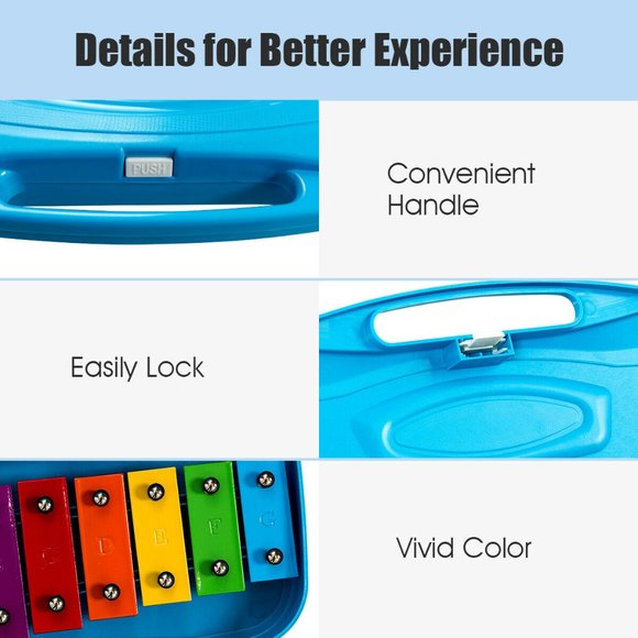 None Cell Phones & Accessories 25 Notes Kids Glockenspiel Chromatic